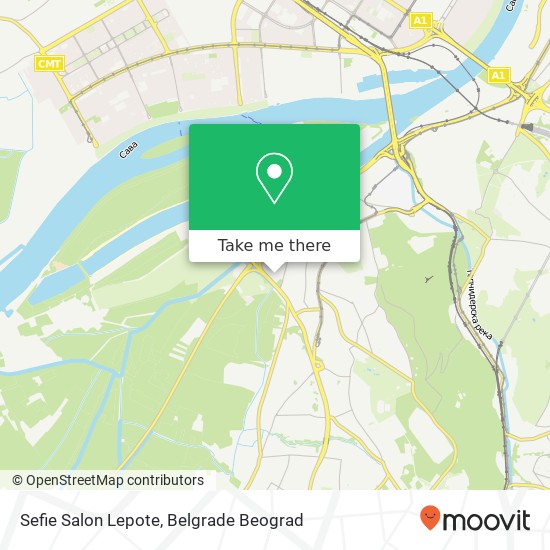 Sefie Salon Lepote map