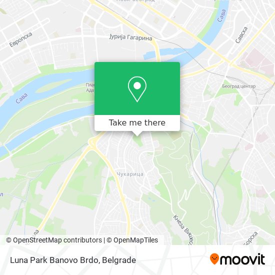 Luna Park Banovo Brdo map