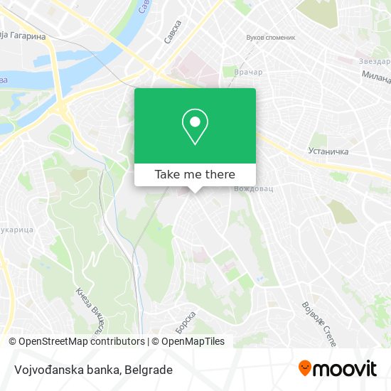 Vojvođanska banka map