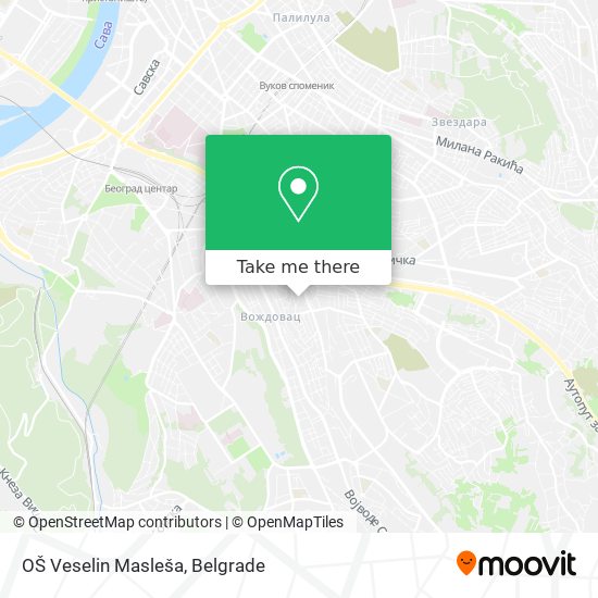 OŠ Veselin Masleša map