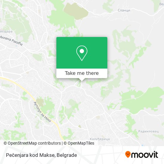 Pečenjara kod Makse map