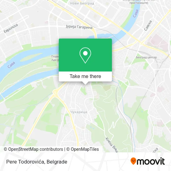 Pere Todorovića map
