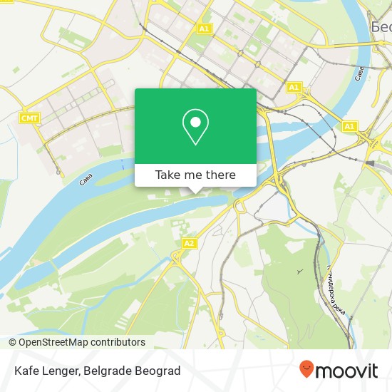 Kafe Lenger map