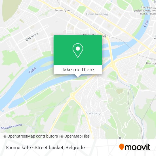 Shuma kafe - Street basket map