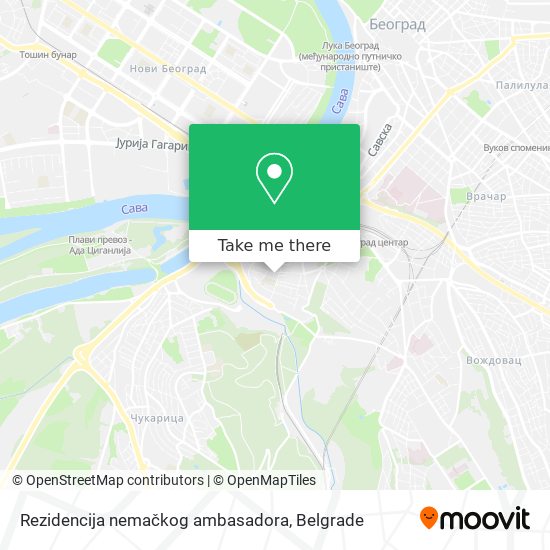 Rezidencija nemačkog ambasadora map