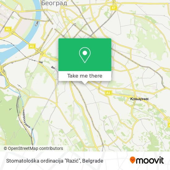 Stomatološka ordinacija "Razić" map