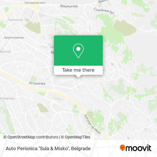 Auto Perionica "Sula & Misko" map