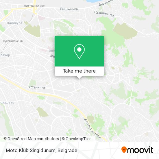 Moto Klub Singidunum map