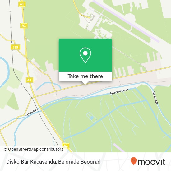 Disko Bar Kacavenda map