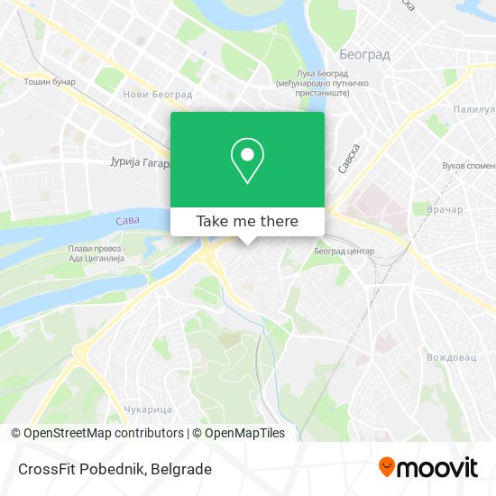 CrossFit Pobednik map