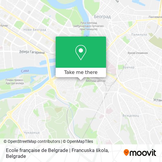 Ecole française de Belgrade | Francuska škola map