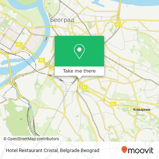 Hotel Restaurant Cristal map