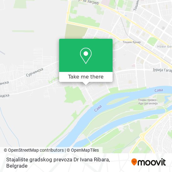 Stajalište gradskog prevoza Dr Ivana Ribara map