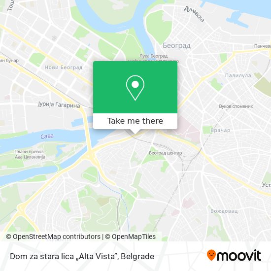 Dom za stara lica „Alta Vista” map