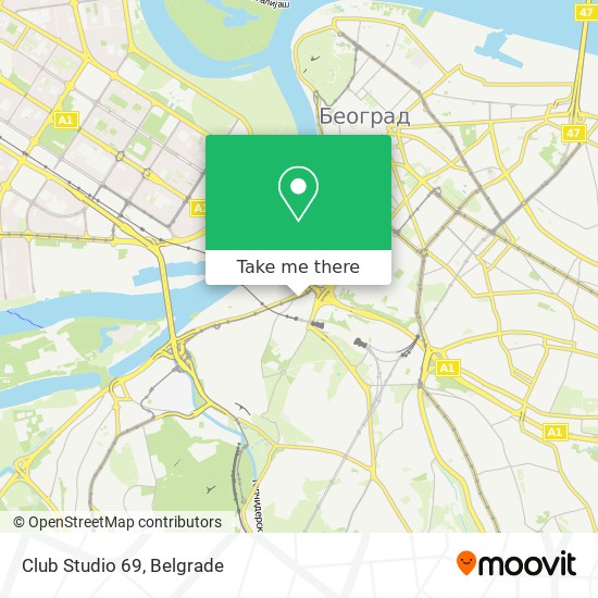 Club Studio 69 map