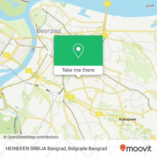 HEINEKEN SRBIJA Beograd map