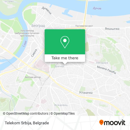 Telekom Srbija map