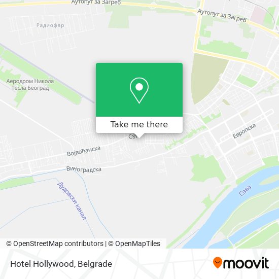 Hotel Hollywood map