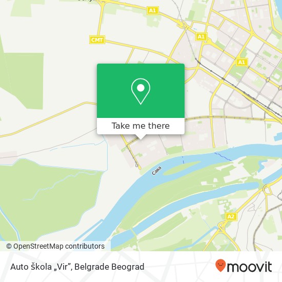 Auto škola „Vir” map