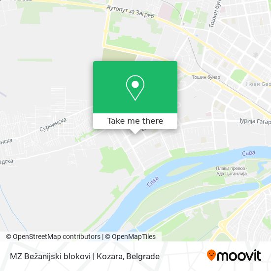 MZ Bežanijski blokovi | Kozara map