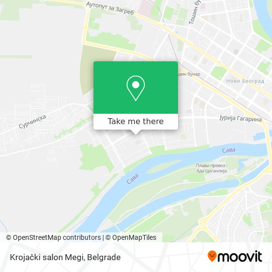 Krojački salon Megi map