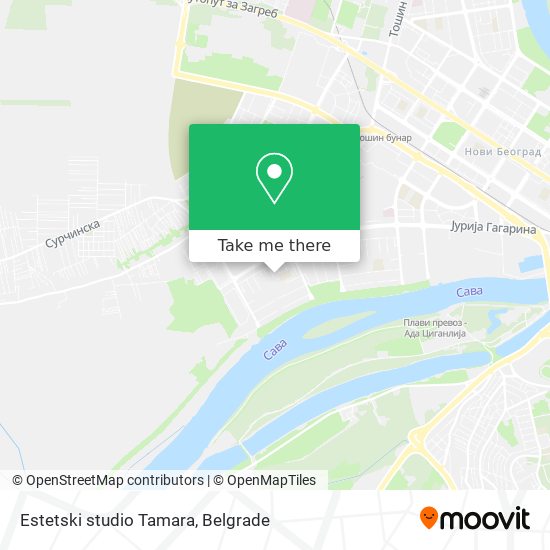 Estetski studio Tamara map