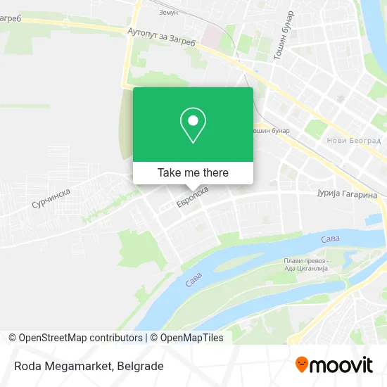 Roda Megamarket map