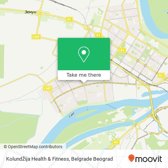 Kolundžija Health & Fitness map