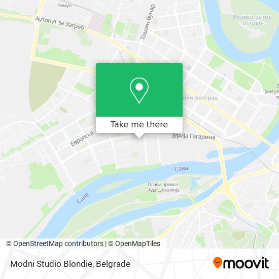 Modni Studio Blondie map