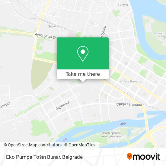 Eko Pumpa Tošin Bunar map