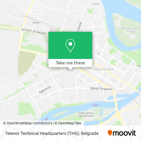 Telenor Technical Headquarters (THQ) map