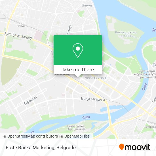 Erste Banka Marketing map