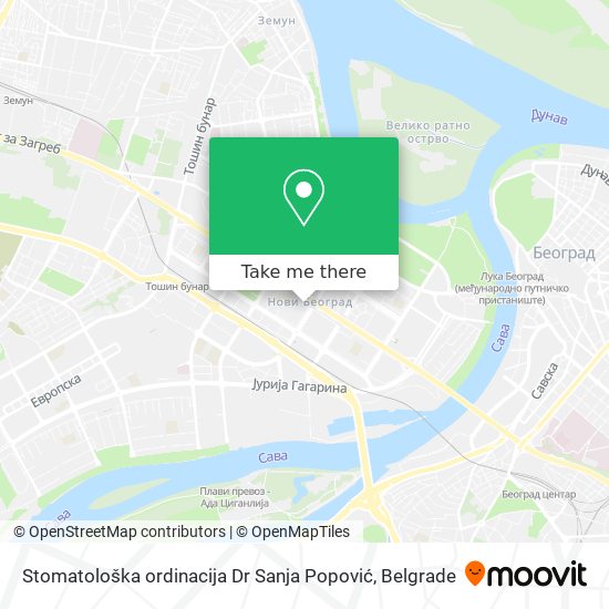 Stomatološka ordinacija Dr Sanja Popović map