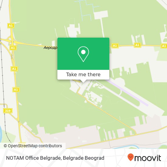 NOTAM Office Belgrade map