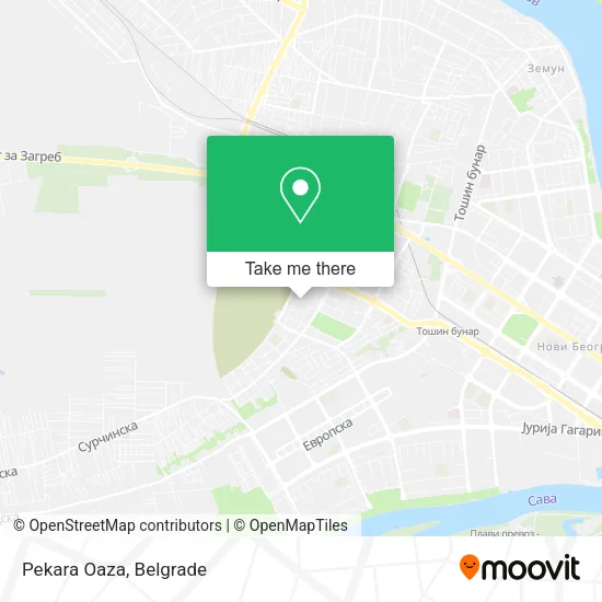 Pekara Oaza map