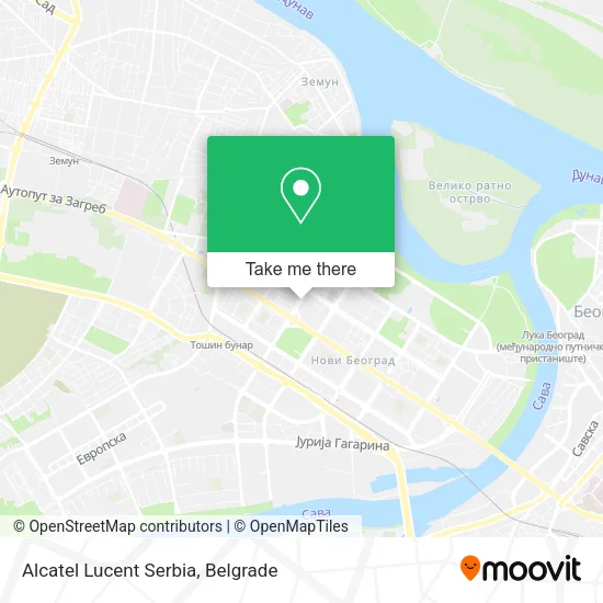 Alcatel Lucent Serbia map