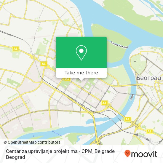 Centar za upravljanje projektima - CPM map