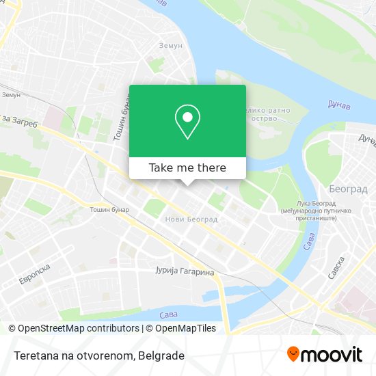 Teretana na otvorenom map