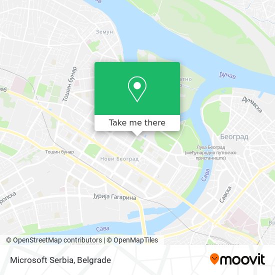 Microsoft Serbia map