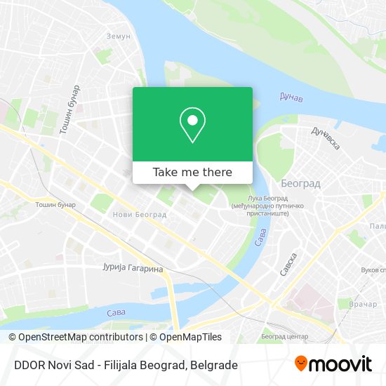 DDOR Novi Sad - Filijala Beograd map