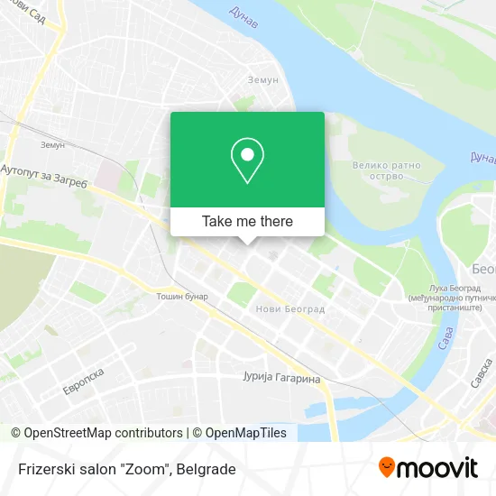 Frizerski salon "Zoom" map