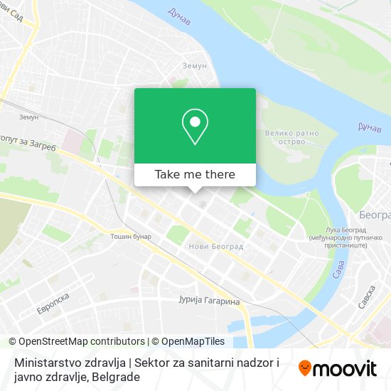 Ministarstvo zdravlja | Sektor za sanitarni nadzor i javno zdravlje map