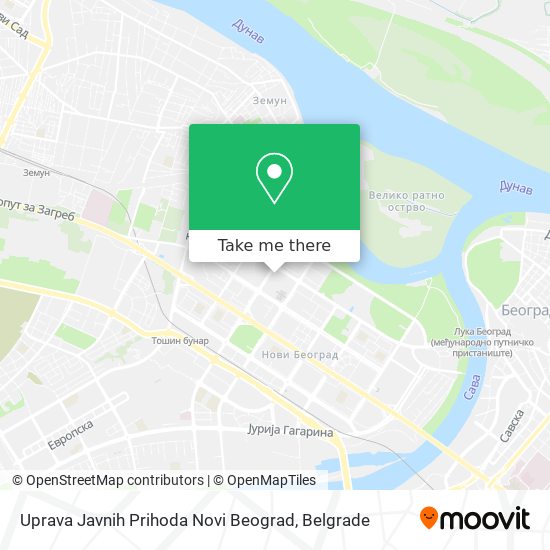 Uprava Javnih Prihoda Novi Beograd map