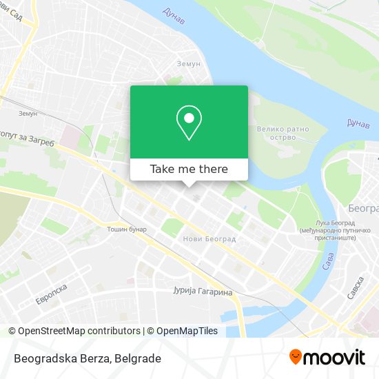 Beogradska Berza map