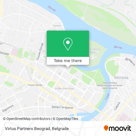 Virtus Partners Beograd map