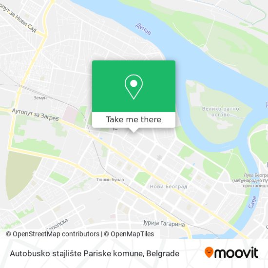 Autobusko stajlište Pariske komune map