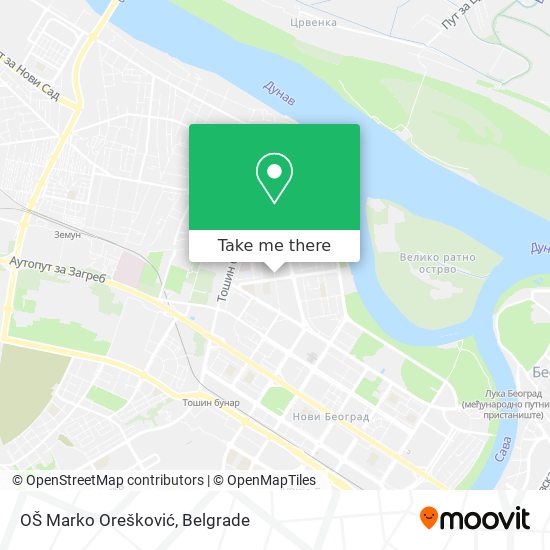 OŠ Marko Orešković map