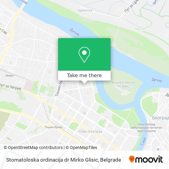 Stomatoloska ordinacija dr Mirko Glisic map