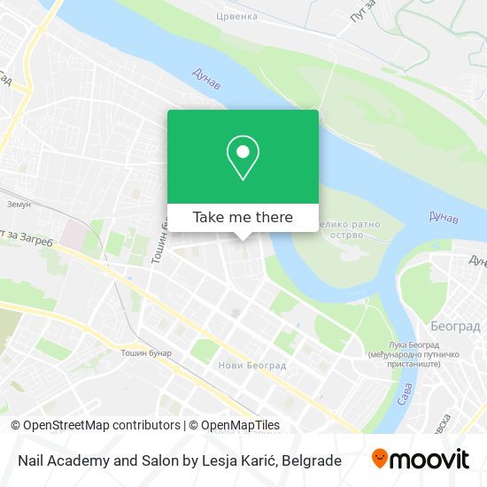 Nail Academy and Salon by Lesja Karić map