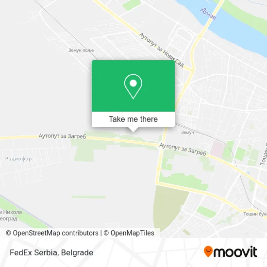 FedEx Serbia map